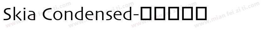 Skia Condensed字体转换